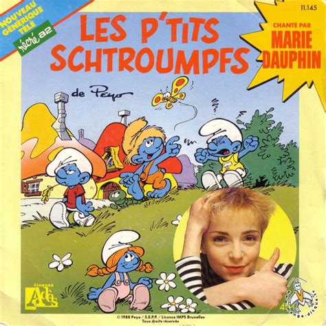 Disque Séries TV et Dessins Animés Les p tits schtroumpfs chanson originale du film
