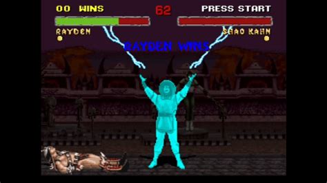 Mortal Kombat 2 Snes Very Hard Gameplay Rayden Youtube