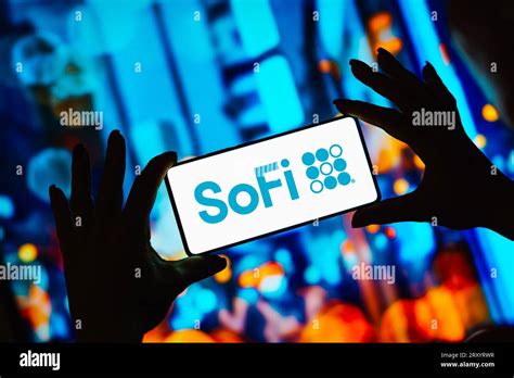 In this photo illustration, the SoFi Technologies logo is displayed on ...