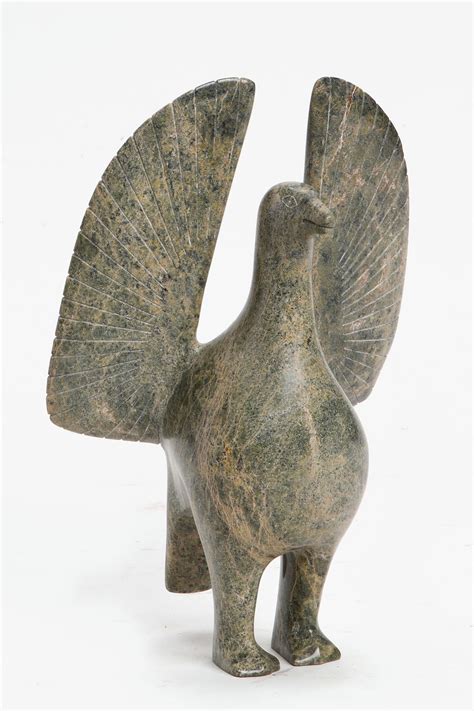 Lot A Carved Stone Model Of A Bird 20th Century