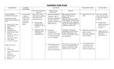 Nursing Care Plan For Anxiety Pdf Hot Sex Picture