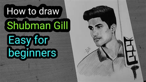 Drawing Of Shubman Gill Full Tutorial Tutorial Draw Sketching