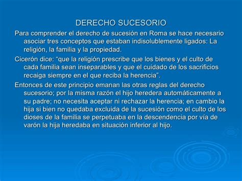 Derecho Sucesorio En Roma