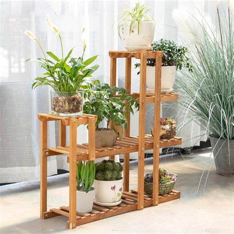 Astory Pine Wood Plant Stands Flower Rack Plant Stand Multi Layer