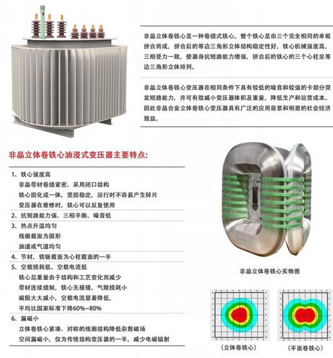 非晶立体卷铁芯变压器非晶立体卷铁芯变压器产品展示金友集团