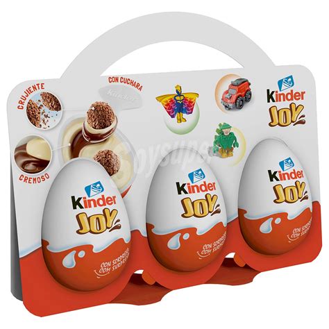 Kinder Huevo De Chocolate Con Sorpresa Kinder Joy Pack De 3 Unidades De