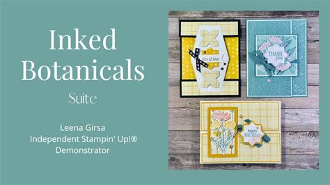 Three Easy Folds With The Inked Botanicals Suite By Stampin Up YouTube