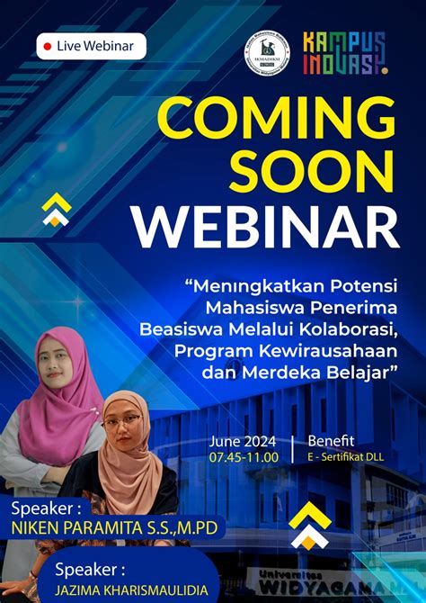 WEBINAR 2024 Meningkatkan Potensi Mahasiswa Penerima Beasiswa Melalui