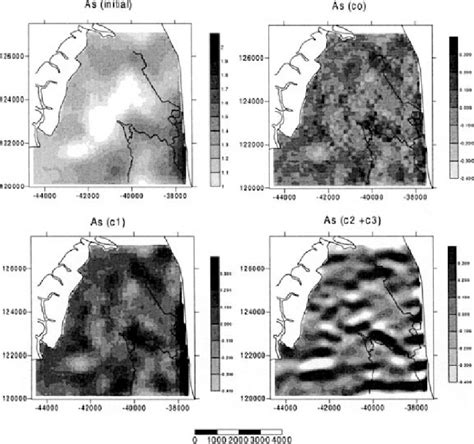 A Kriging Map Of As Initiallogaritmized Values Factorial Kriging Maps