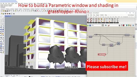 How To Build A Parametric Window And Shading In Grasshopper Rhino Youtube