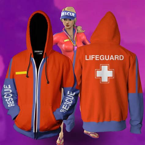 Game Lifeguard Cosplay Costumes Lifeguard Hoodies 3d Print Men And Women Hoodies Sweatshirt