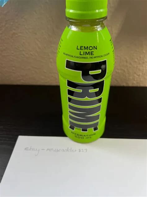 Prime Hydration Energy Drink By Logan Paul And Ksi Lemon Lime 1x New