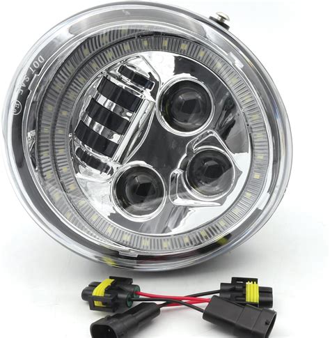 Amazon Fr Phare Led Angel Eye Pour Harley Davidson Vrsca V Rod Vrod