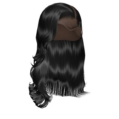 Black Wavy Side Part Blowout Lace Roblox