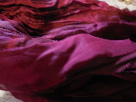 New Darkest Burgundy Wine Luxury Chiffon Sari Silk Ribbon Hand Dyed No Purple Etsy