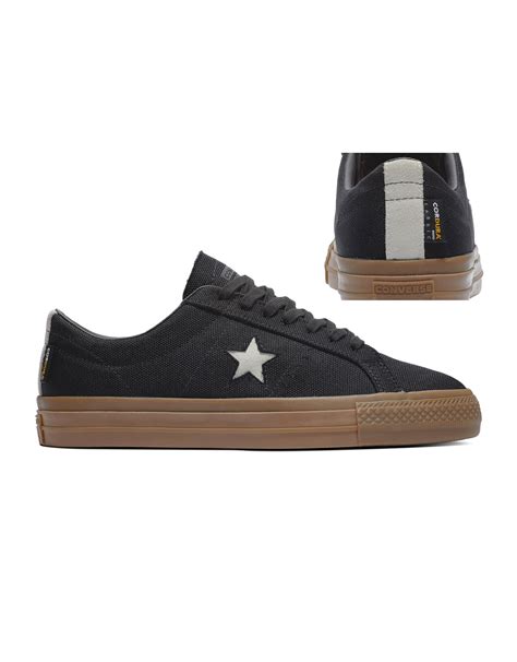 Converse One Star Pro Ox Black White Dark Gum A C Boutique X Mtl