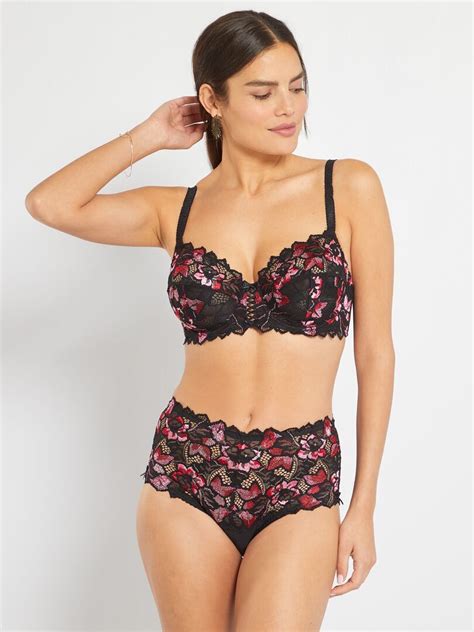 Culotte Arum Gala Sans Complexe Noir Rose Kiabi