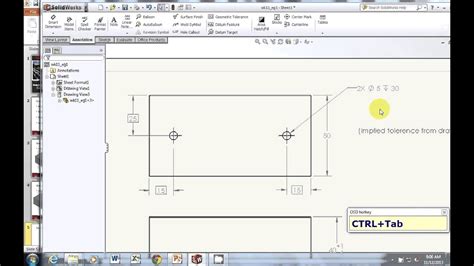 Adding Tolerance In Solidworks Drawing And Analysis Using Solidworks