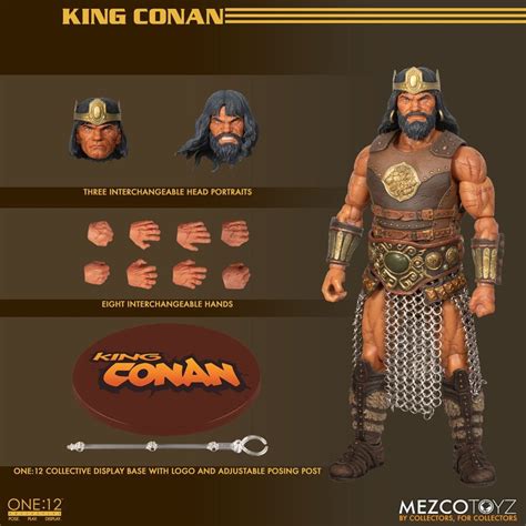 Conan The Barbarian Mezco One12 Collective Figure King Conan