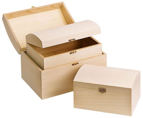 Coffrets en bois VBS set de 3 Loisirs créatifs VBS Hobby