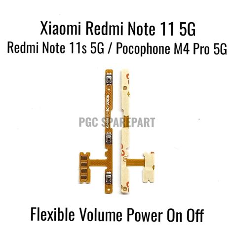 Jual Original Flexible Konektor Volume Power On Off Redmi Note G