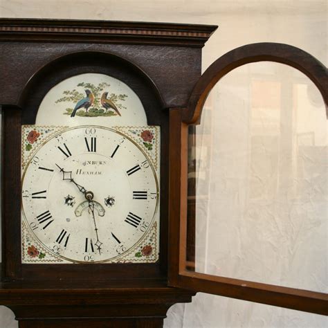 A Georgian oak 30-hour longcase clock. - Williams Antiques