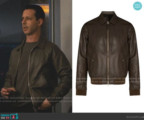 WornOnTV Kendalls Brown Leather Jacket On Succession Jeremy Strong