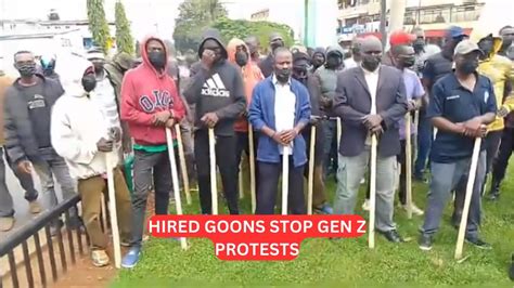 Tension As Armed Goons Block Gen Z From Demonstrating In Kakamega As