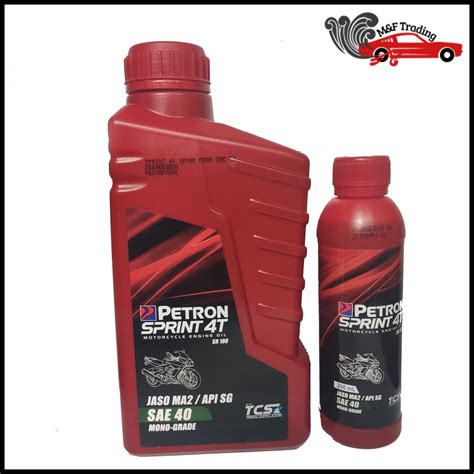 Petron Sprint 4T SAE40 Monograde Motorcycle Oil SAE 40 1 Liter Or