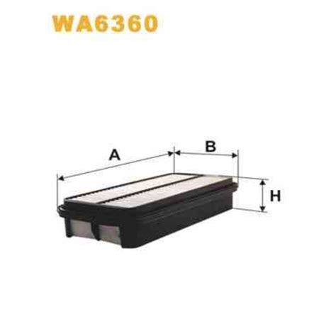 Filtre à Air Wix Réf Wa6360 Norauto