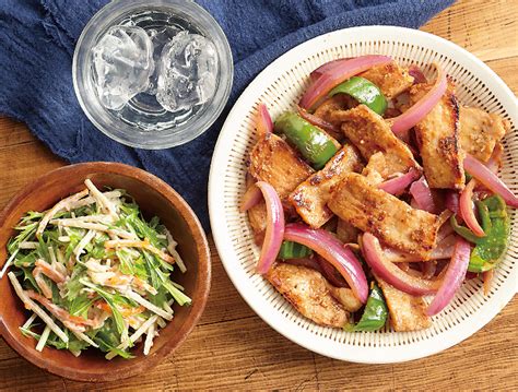 豚と赤たまねぎのごま味噌炒め、ごぼうと水菜のシャキッとサラダ－わさび風味－｜eフレンズ ぱくぱく献立くん