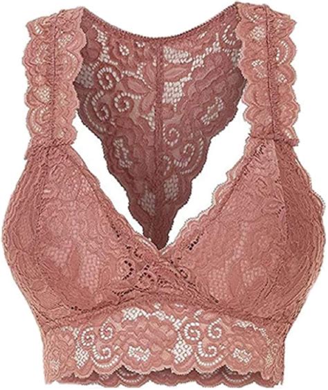 Damen Spitzen Bh Ohne B Gel Push Up Gepolsterte Fullcup V Ausschnitt Bh