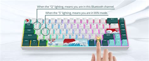 Amazon Surmen Wireless Mechanical Keyboard Hot Swappable Keys Bluetooth Gaming