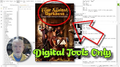 Solo Rpgs Using Digital Tools Four Against Darkness Hey These