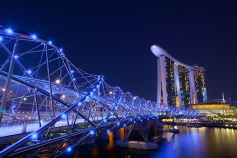 Jembatan Helix Bridge Singapore Double DNA Yang Menakjubkan