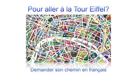 Pour aller à la Tour Eiffel Demander son chemin en français