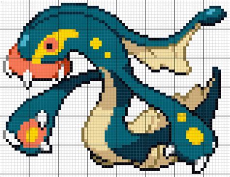 Eelektross Pokemon Pixel Art Pattern Pixel Art Pokemon Pixel Art