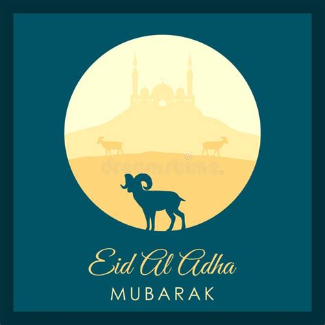 Eid Al Adha Mubarak A Celebra O Do Desenho Do Festival Da Comunidade