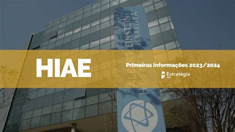 HIAE publica primeiras informações da seleção para Residência Médica 2024