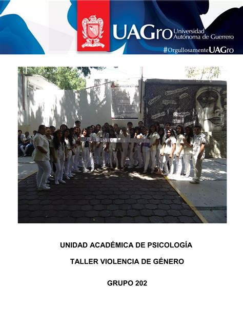 TALLER VIOLENCIA DE GÉNERO GRUPO 202 PDF Descarga Gratuita