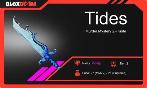 🔷 Unlock The Godly Tides Knife In Mm2 🌊 Get Yours Now 💎