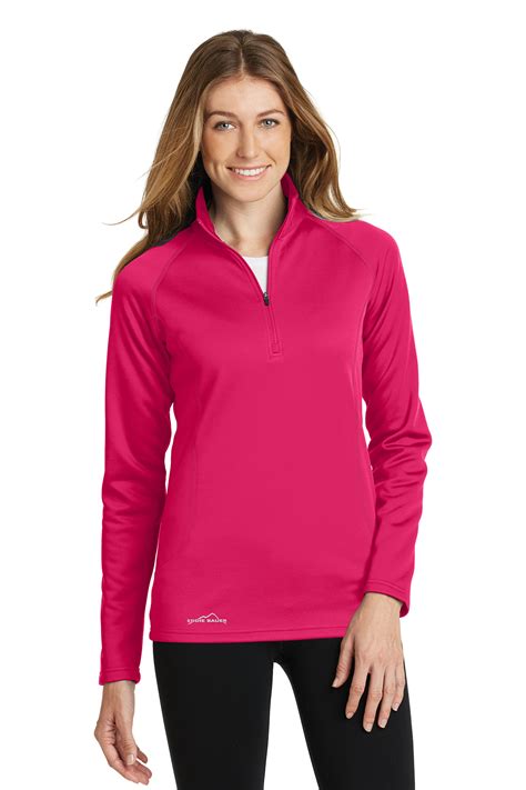 Eddie Bauer Ladies Smooth Fleece 1 2 Zip Product Online Apparel Market