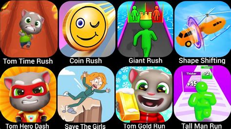 Coin Rush Tom Time Rush Tall Man Run Shape Shifting Save The Girls