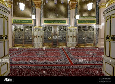 Prophet Mohammed Mosque Peace Be Upon Him PBUH Inside Al Masjid An