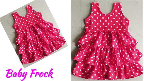 Baby Frock Layer Baby Frock Cutting And Stitching YouTube