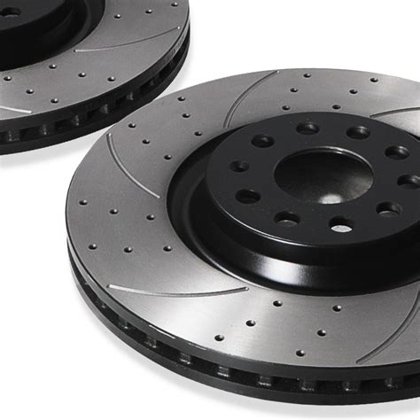 FRONT DRILLED GROOVED 340MM BRAKE DISCS FOR AUDI S3 8V QUATTRO 2 0 TFSI