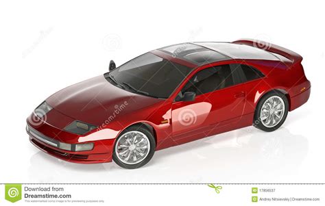 Vermelho Do Carro De Esportes Ilustra O Stock Ilustra O De Isolado