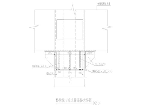 立柱桩及格构柱结构大样图2016（cad） 混凝土节点详图 筑龙结构设计论坛