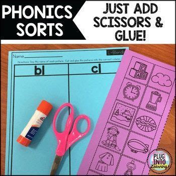 Cut and Paste: Phonics Sorts | Phonics, Soft g words, Small group activities