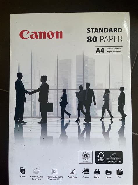 3 X Canon Standard A4 80gsm 500 Sheet Hobbies And Toys Stationery